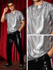Metallic Animal Printed T-Shirt for Men&