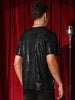 Metallic Animal Printed T-Shirt for Men&