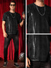 Metallic Animal Printed T-Shirt for Men&