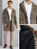 Animal Printed Trench Coat for Men&