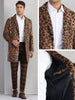 Animal Printed Trench Coat for Men&