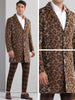 Animal Printed Trench Coat for Men&