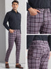 Plaid Printed Dress Pants for Men&