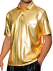 Shiny Polo Shirt for Men&