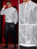 Shiny Sequin BomberJacket for Men&
