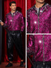 Shiny Sequin BomberJacket for Men&