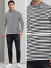 Striped Turtleneck T-Shirts for Men&