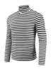 Striped Turtleneck T-Shirts for Men&