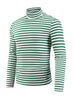 Striped Turtleneck T-Shirts for Men&