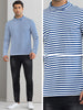 Striped Turtleneck T-Shirts for Men&