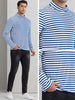 Striped Turtleneck T-Shirts for Men&