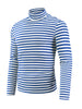 Striped Turtleneck T-Shirts for Men&