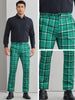 Plaid Printed Pants for Men&