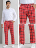 Plaid Printed Pants for Men&