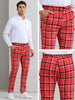 Plaid Printed Pants for Men&