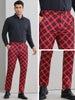 Plaid Printed Trousers for Men&