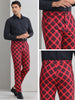 Plaid Printed Trousers for Men&