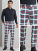 Plaid Printed Trousers for Men&
