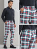 Plaid Printed Trousers for Men&
