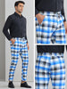 Plaid Printed Trousers for Men&