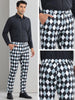 Argyle Dress Pants for Men&