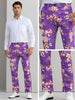 Floral Printed Dress Pants for Men&