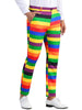 Rainbow Striped Dress Pants for Men&
