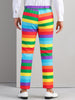 Rainbow Striped Dress Pants for Men&