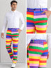 Rainbow Striped Dress Pants for Men&