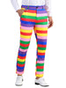 Rainbow Striped Dress Pants for Men&