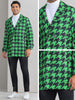 Houndstooth Trench Coat for Men&