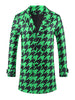 Houndstooth Trench Coat for Men&