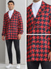 Houndstooth Trench Coat for Men&