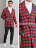 Houndstooth Trench Coat for Men&