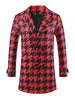 Houndstooth Trench Coat for Men&