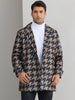 Houndstooth Trench Coat for Men&