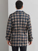 Houndstooth Trench Coat for Men&