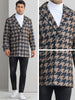 Houndstooth Trench Coat for Men&
