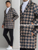 Houndstooth Trench Coat for Men&