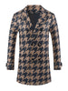 Houndstooth Trench Coat for Men&