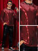 Sparkly Sequin T-Shirt for Men&