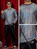 Sparkly Sequin T-Shirt for Men&