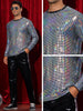 Sparkly Sequin T-Shirt for Men&