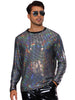 Sparkly Sequin T-Shirt for Men&