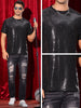 Sequin T Shirt for Men&