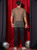 Glitter Mesh Sheer T Shirt for Men&