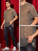 Glitter Mesh Sheer T Shirt for Men&