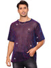 Glitter Mesh Sheer T Shirt for Men&