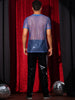 Glitter Mesh Sheer T Shirt for Men&