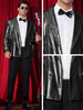 Sparkly Metallic Blazer for Men&